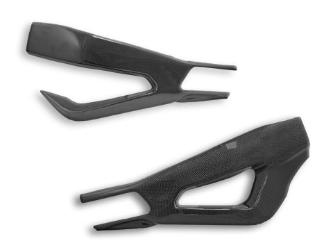BMW S1000RR/S1000R/M1000R Carbon Fiber Swingarm Covers, Glossy - CRB83L DBK
