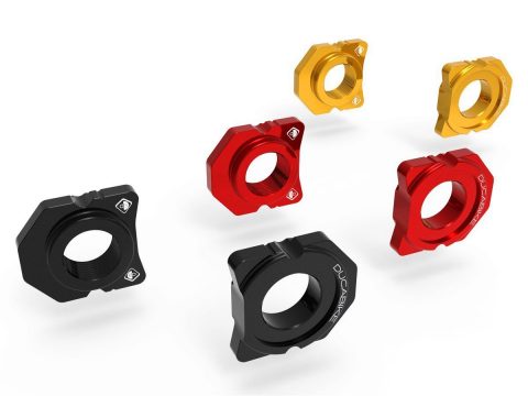 Multistrada V4/V2/950, DesertX Chain Adjuster Blocks - CTC01 DBK