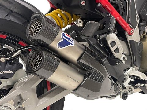 Multistrada V4 Termignoni Slip-On Exhaust, Homologated - D21008040ITC