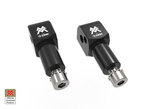 Moto Morini Seiemmezo/XCape 650 Passenger Foot peg Adapters - KAPM09D DBK
