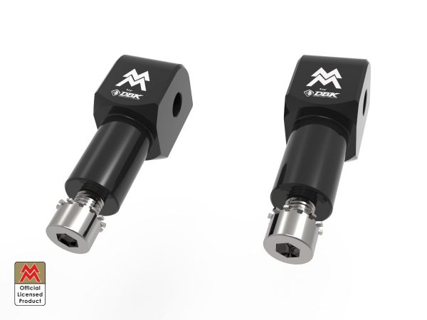 Moto Morini Seiemmezo/XCape 650 Passenger Foot Peg Adapters - KAPM09D DBK