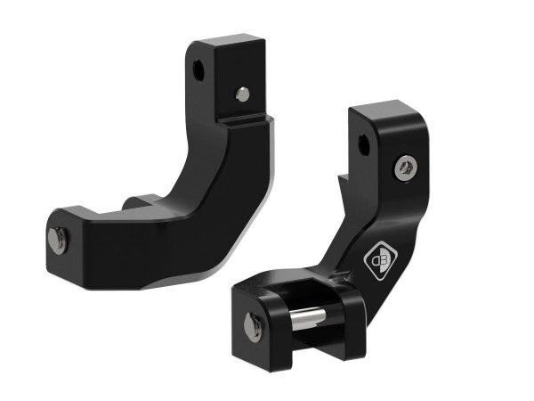 Moto Guzzi V100 Mandello Passenger Foot Peg Adapters, Comfort – PAP04 DBK