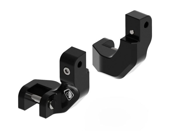 Moto Guzzi V100 Mandello Passenger Foot Peg Adapters, Comfort – PAP04 DBK