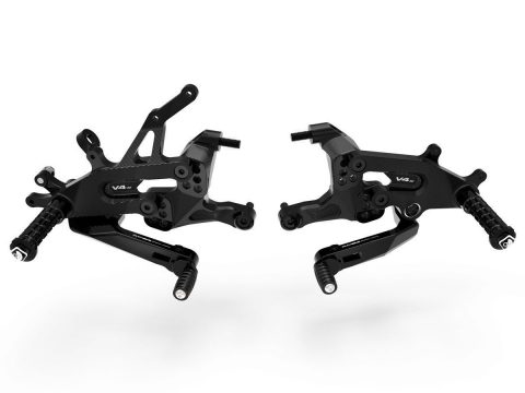 Ducati Streetfighter V4 Rearsets, Adjustable Eco – PRSFV4E01DD DBK/Ducabike