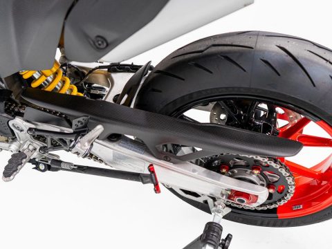 Hypermotard 698 Carbon Fiber Chain Guard, Matte – CRB163O DBK
