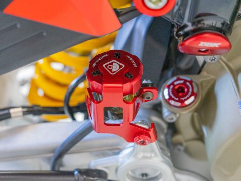 Hypermotard 698 Rear Brake Reservoir Guard – PSFP04 DBK