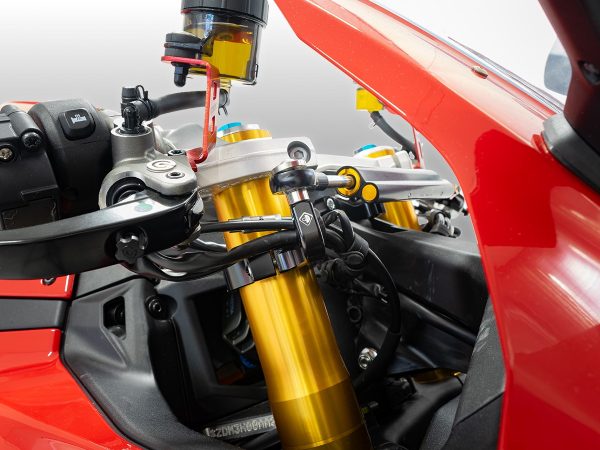 2025 Panigale V2 Steering Damper Bracket - SAS23D DBK