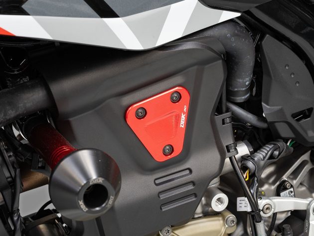 Hypermotard 698 Engine Block Plate Cover - TAR01 DBK