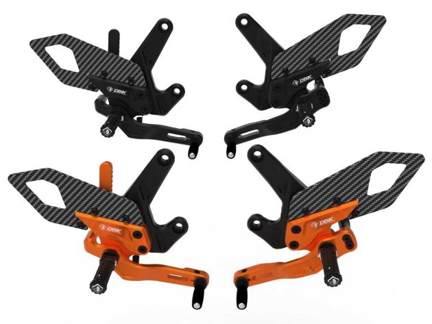 KTM 990 Duke Adjustable Rearsets - PRKTM01 DBK