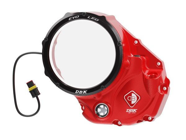 Monster 937, Multistrada V2, DesertX LED Clear Clutch Cover - CCDVL10 DBK