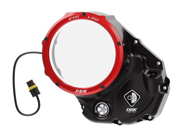 Monster 937, Multistrada V2, DesertX LED Clear Clutch Cover - CCDVL10 DBK