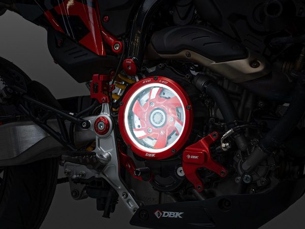 Hypermotard 698 LED Clear Clutch Cover - CCDVL15 DBK