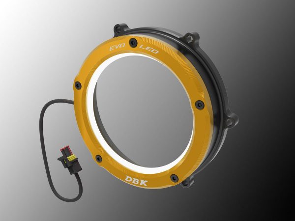 Panigale V4, Multistrada V4, Streetfighter V4, Diavel V4 LED Clear Clutch Cover - CCV4L01 DBK