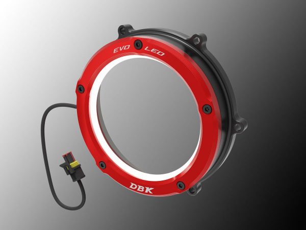 Panigale V4, Multistrada V4, Streetfighter V4, Diavel V4 LED Clear Clutch Cover - CCV4L01 DBK