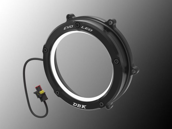 Panigale V4, Multistrada V4, Streetfighter V4, Diavel V4 LED Clear Clutch Cover - CCV4L01 DBK