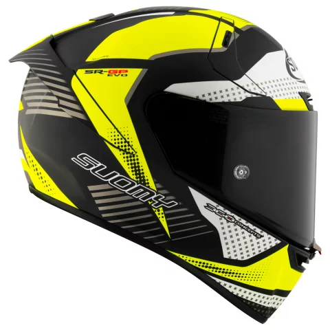 Suomy SR-GP EVO Airspeed Helmet, Yellow/White