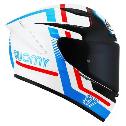 Suomy Track-1 Helmet Nine Seven White/Red/Blue