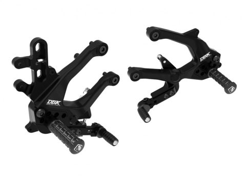 2025 Streetfighter V4 Adjustable Rearsets, ECO - PRSFV4E02DD DBK