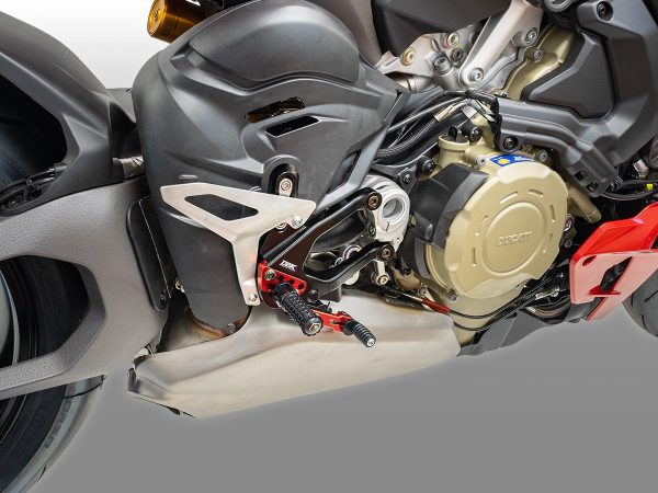 2025 Streetfighter V4 Adjustable Rearsets - PRSF402 DBK