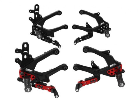 2025 Streetfighter V4 Adjustable Rearsets - PRSF402 DBK