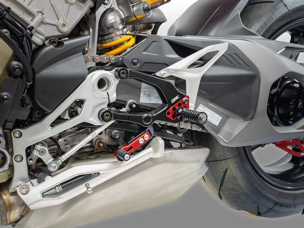 2025 Streetfighter V4 Adjustable Rearsets - PRSF402 DBK