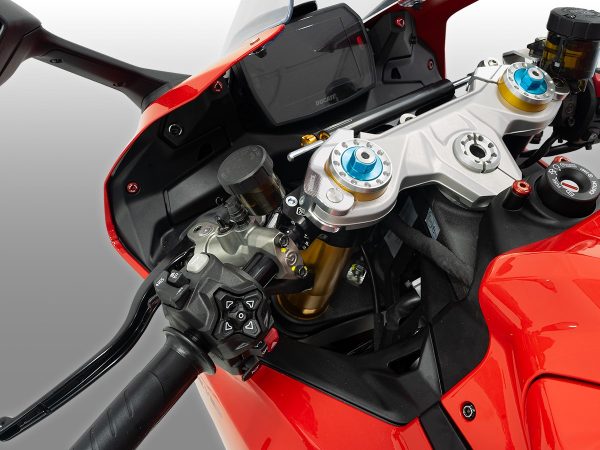 2025 Panigale V2 Top Triple Clamp Side Clamps - MPSS01 DBK