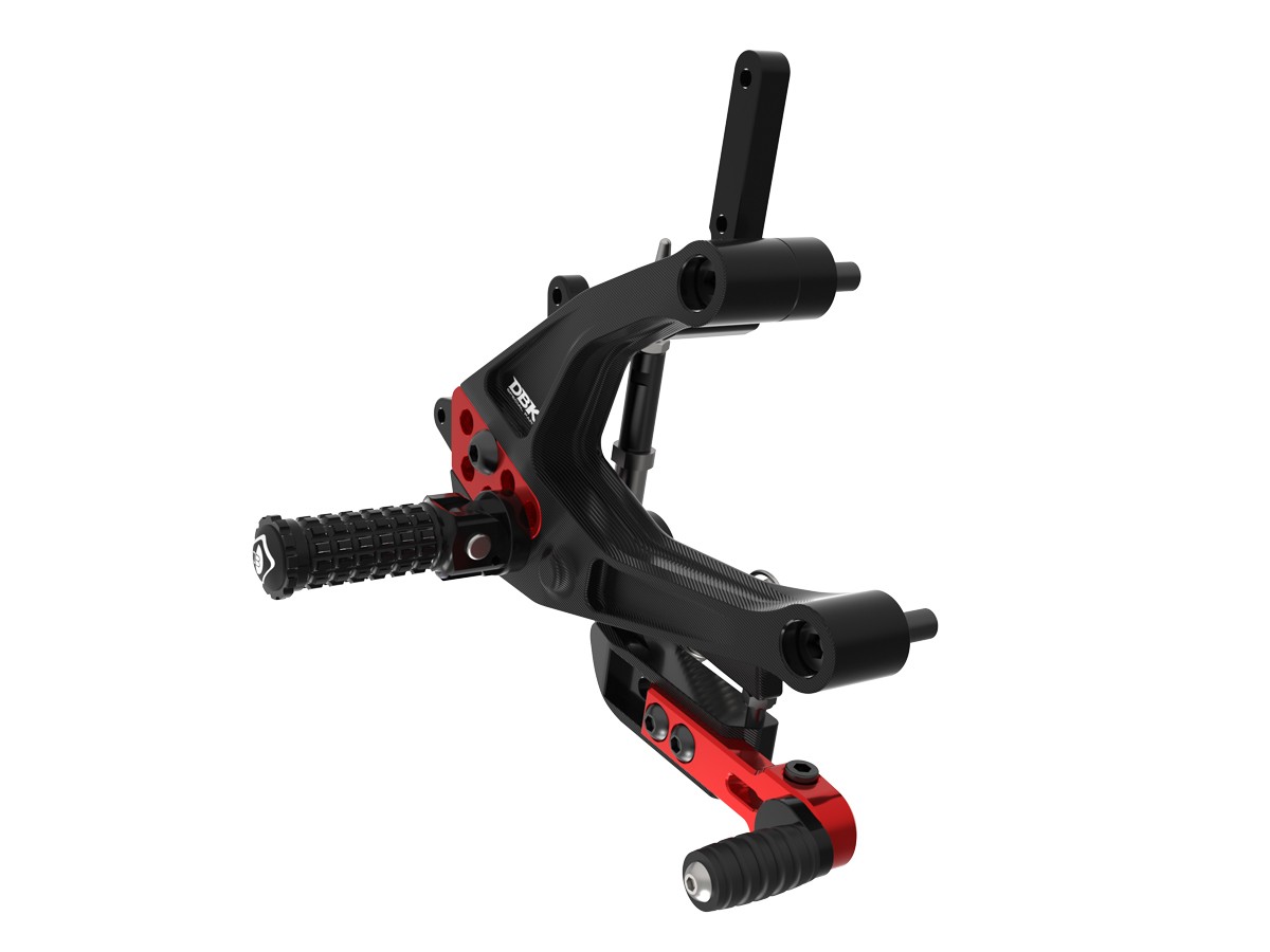 2025 Panigale V2 Adjustable Rearsets - PRV201 DBK