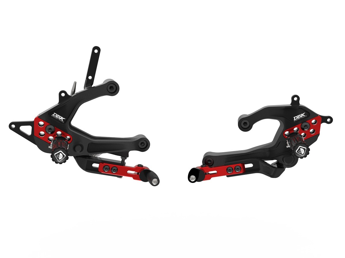 2025 Panigale V2 Adjustable Rearsets - PRV201 DBK