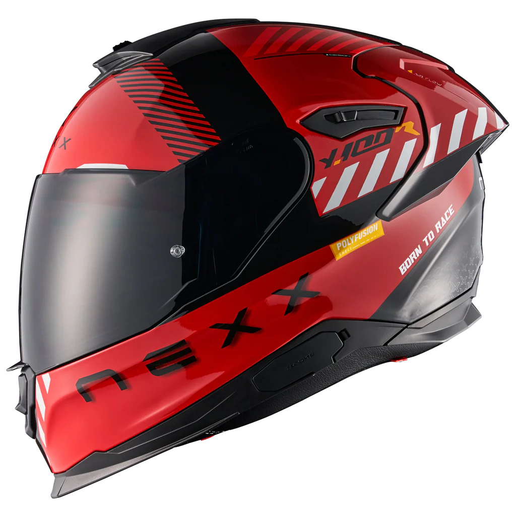 Nexx Y.100R Racer Fade Helmet Red/Black