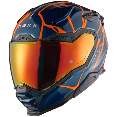 Nexx X.WST3 B-Side Helmet, Teal/Orange