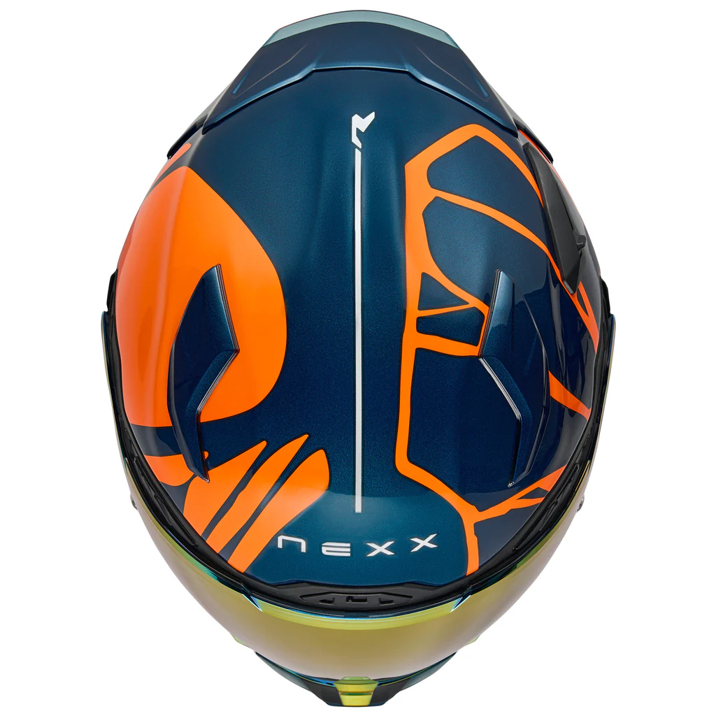 Nexx X.WST3 B-Side Helmet, Teal/Orange