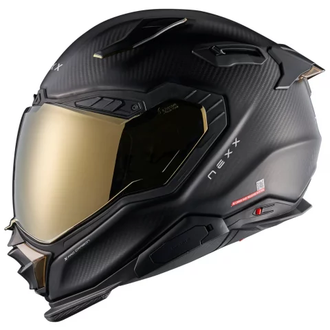 Nexx X.WST3 Zero Pro Carbon Helmet, Matte Carbon/Gold