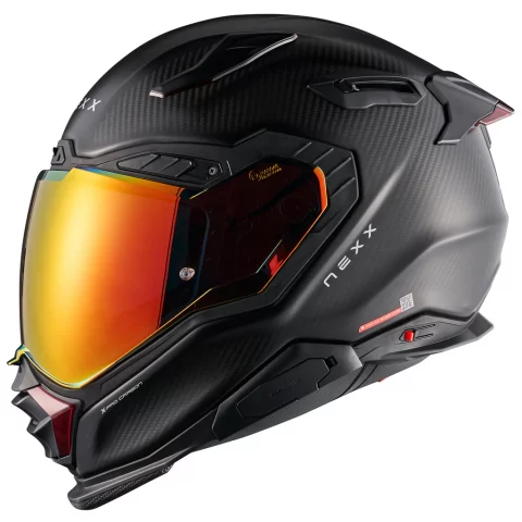 Nexx X.WST3 Zero Pro Carbon Helmet, Matte Carbon/Red