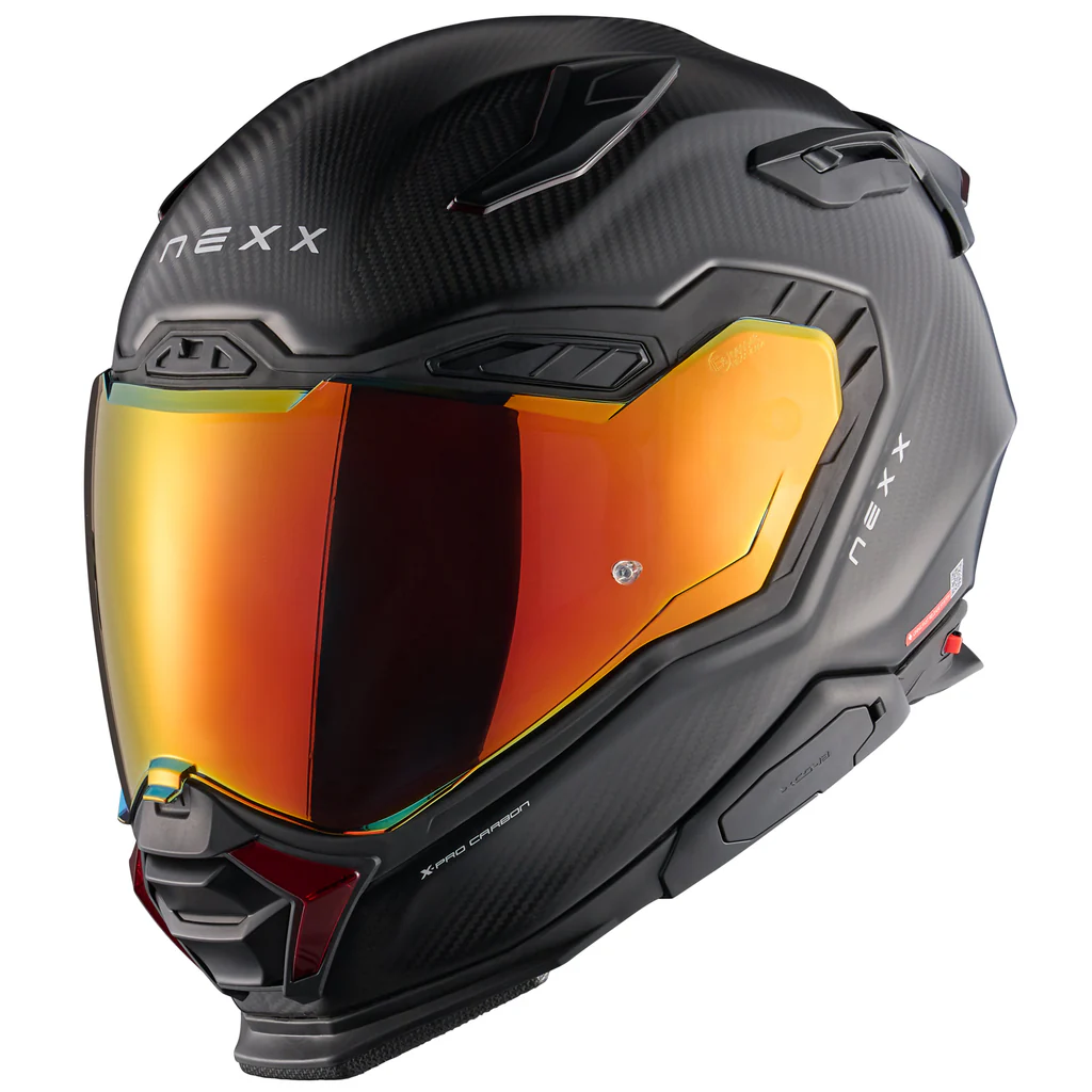 Nexx X.WST3 Zero Pro Carbon Helmet, Matte Carbon/Red