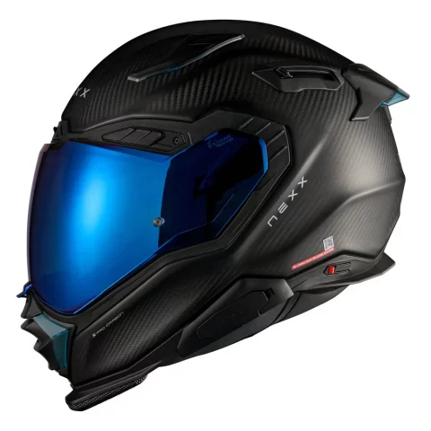 Nexx X.WST3 Zero Pro Carbon Helmet, Matte Carbon/Blue