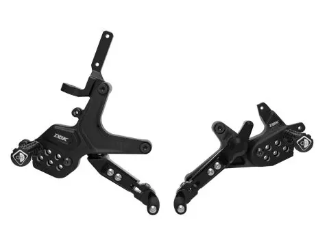 2025/26 Ducati Streetfighter V2 Adjustable Rearsets, Eco - PRSFV2E02DD DBK