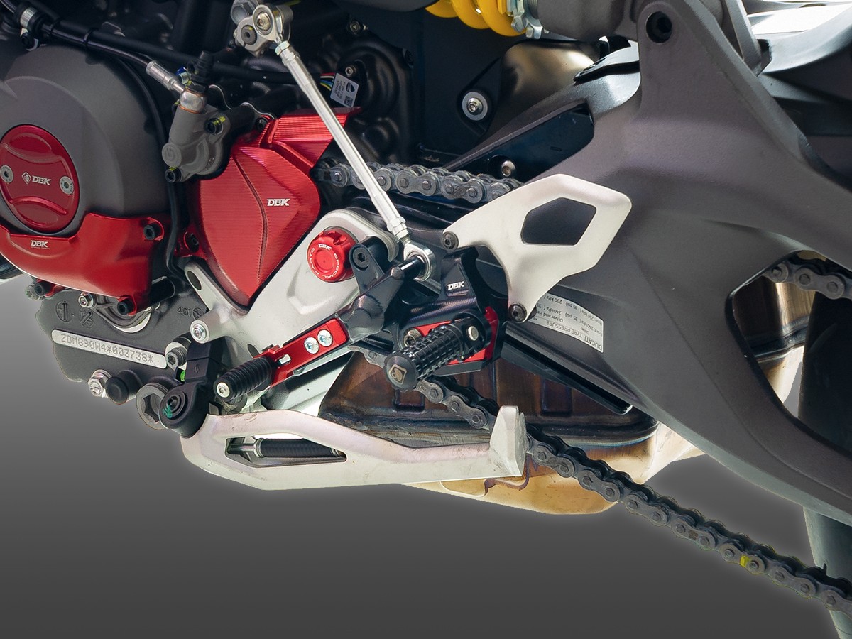 2025/26 Ducati Streetfighter V2 Adjustable Rearsets -PRSFV202 DBK