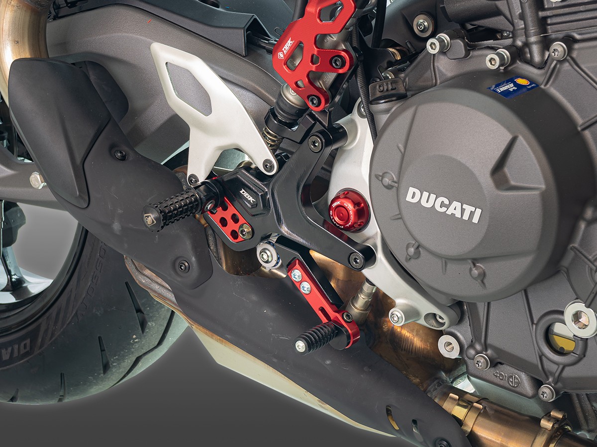 2025/26 Ducati Streetfighter V2 Adjustable Rearsets -PRSFV202 DBK