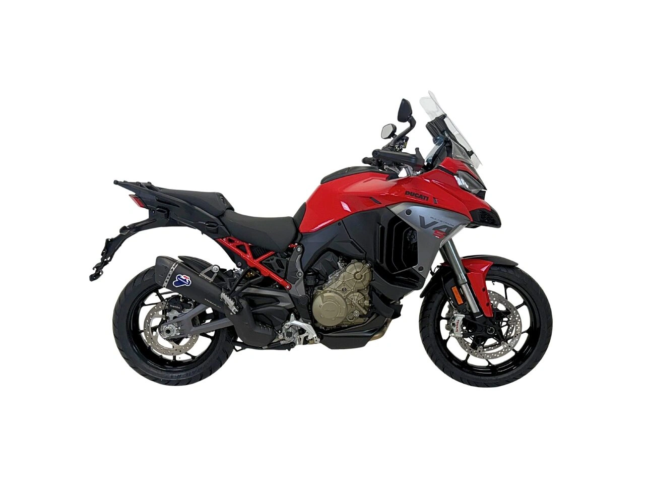 Multistrada V4 Termignoni Titanium Slip-On Exhaust Racing, Black Edition - D23409400INC