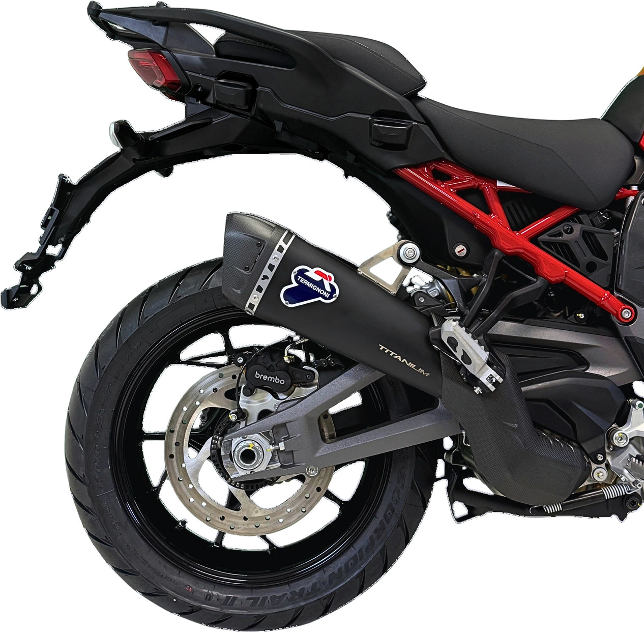 Multistrada V4 Termignoni Titanium Slip-On Exhaust Racing, Black Edition - D23409400INC - Image 2