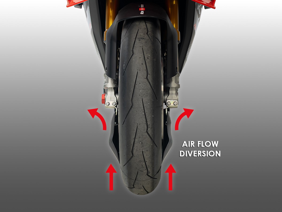 Aprilia RSV4 Carbon Fiber Front Wheel Deflectors - DBK