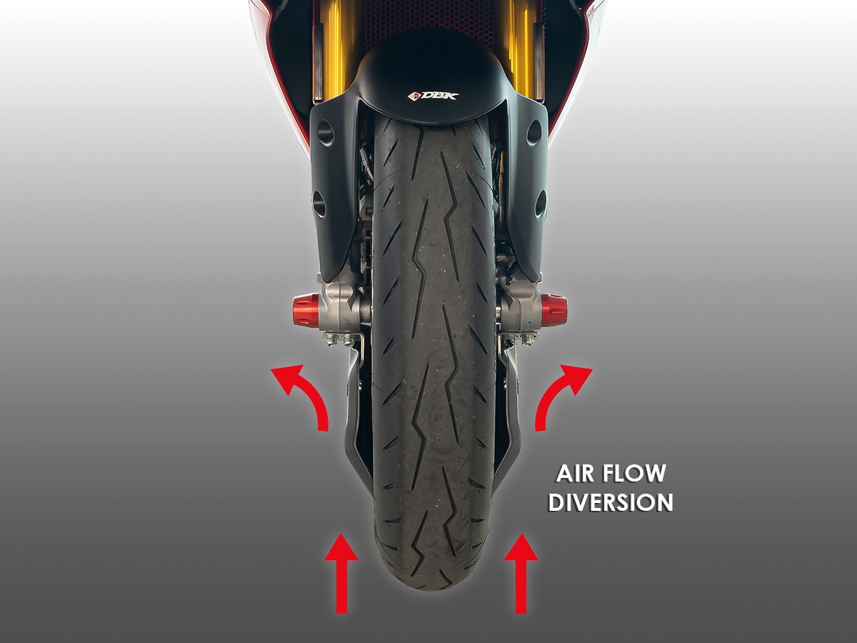 Ducati Carbon Fiber Front Wheel Deflectors - DBK