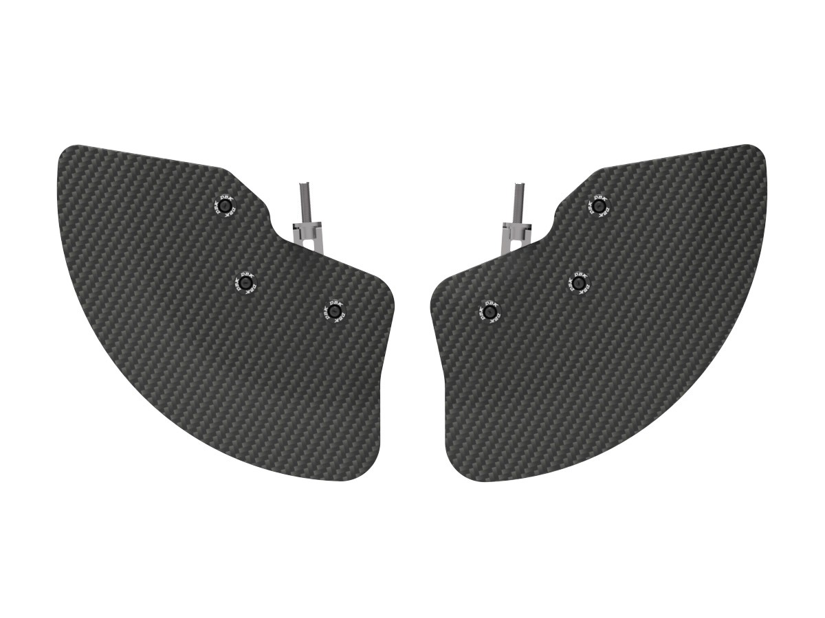 Ducati Carbon Fiber Front Wheel Deflectors - DBK